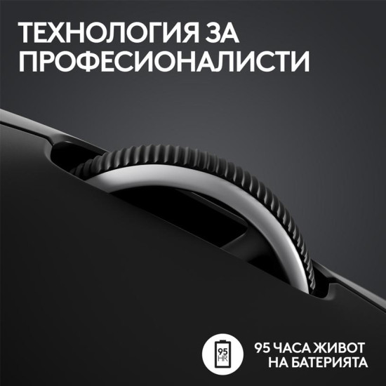 Безжична мишка Logitech G Pro X Superlight 2, 44000 DPI, 8000Hz, Black (910-006631)