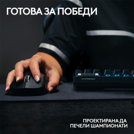 Безжична мишка Logitech G Pro X Superlight 2, 44000 DPI, 8000Hz, Black (910-006631)