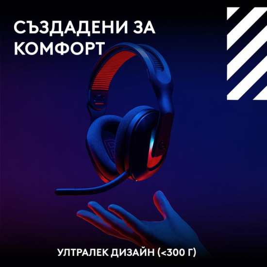 Безжични слушалки Logitech ASTRO A20 X LIGHTSPEED, с микрофон, Black (939-002247)