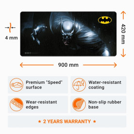 Подложка за мишка DC Batman Mindbomb - Bruce Wayne XL, 900x420x4 mm (FWBMPBATMANVR26XL)