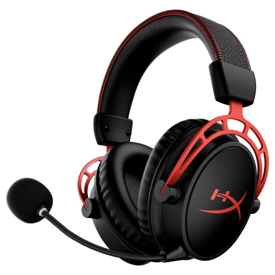 Безжични слушалки HyperX Cloud Alpha Wireless, Red/Black