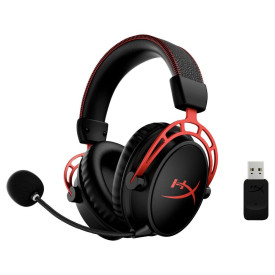 Безжични слушалки HyperX Cloud Alpha Wireless, Red/Black