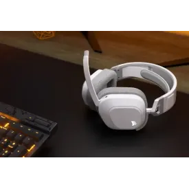 Безжични слушалки Corsair HS80 MAX WIRELESS Gaming Headset, White