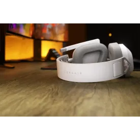 Безжични слушалки Corsair HS80 MAX WIRELESS Gaming Headset, White