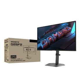 Mонитор Gigabyte G25F2, 24.5 инча, Super Fast IPS, FHD 1920x1080, 200 Hz, 1 ms, HDR10, FreeSync Premium