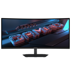 Монитор GIGABYTE GS34WQCA, 34 инча VA, WQHD (3440 x 1440), 1500R Curved, 120Hz, 1 ms