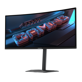 Монитор GIGABYTE GS34WQCA, 34 инча VA, WQHD (3440 x 1440), 1500R Curved, 120Hz, 1 ms