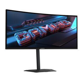 Монитор GIGABYTE GS34WQCA, 34 инча VA, WQHD (3440 x 1440), 1500R Curved, 120Hz, 1 ms