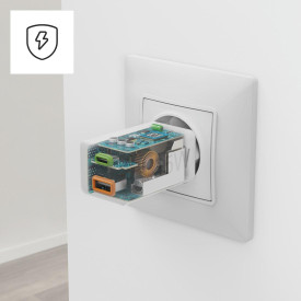 Зарядно HAMA 201993, 45 W, 1x USB-C - 1x USB-A, PD, бяло