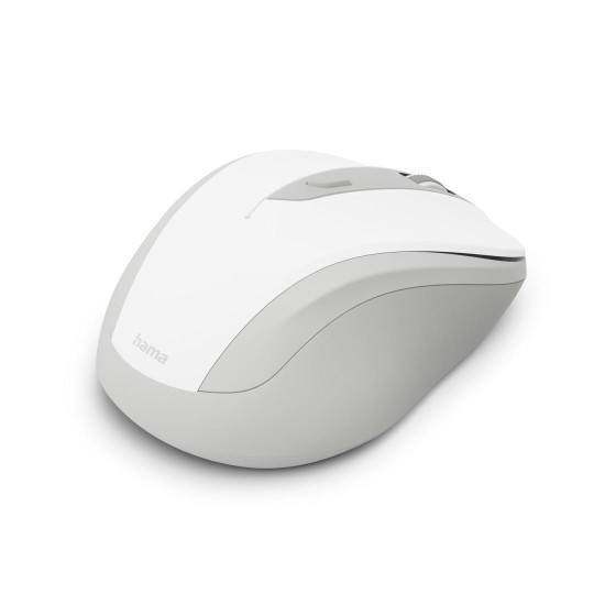 Безжична мишка HAMA WM-400, 6 бутона, тиха, White
