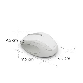 Безжична мишка HAMA WM-400, 6 бутона, тиха, White