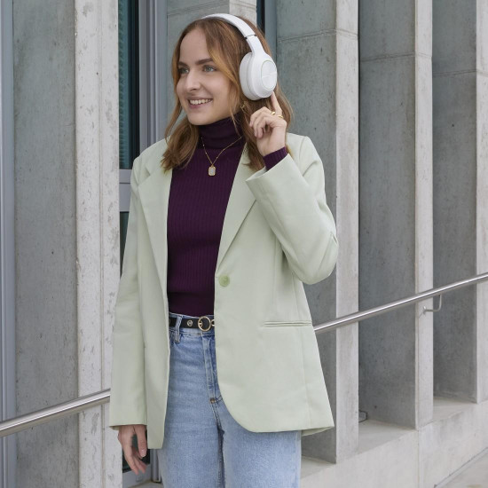 Безжични слушалки HAMA Spirit Calypso III, Over-Ear, Bass Boost, Fold, White