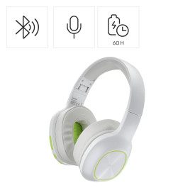 Безжични слушалки HAMA Spirit Calypso III, Over-Ear, Bass Boost, Fold, White