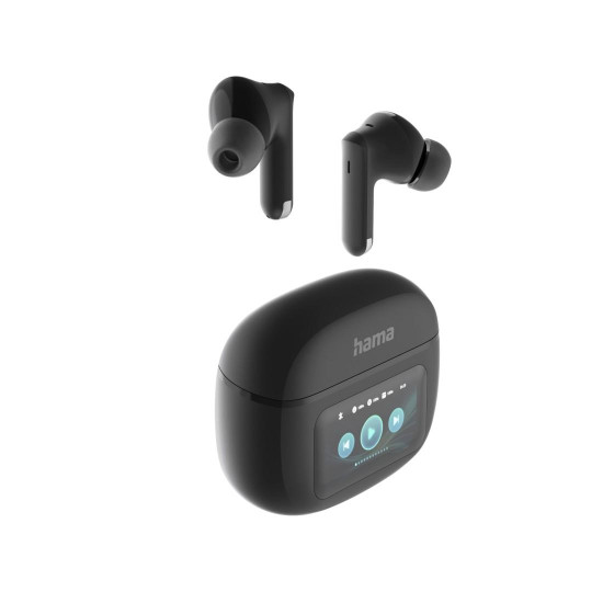 Безжични слушалки HAMA Spirit Touch, TWS, ANC, In-Ear, Black