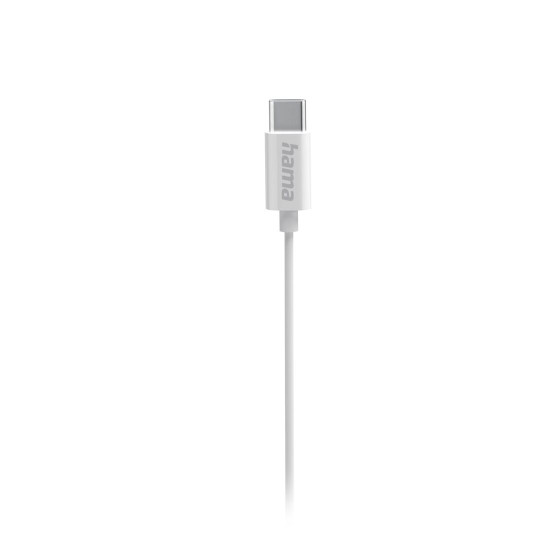 Слушалки HAMA Curly, USB-C, Mic, White