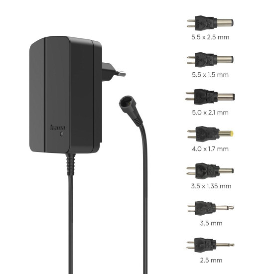 Зарядно за лаптоп HAMA 223616 1500mA, 24W, 24V, 7 адаптера