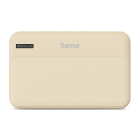 Външна батерия HAMA Pocket 10, 10000 mAh, 2x USB-A, бежов