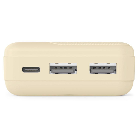 Външна батерия HAMA Pocket 10, 10000 mAh, 2x USB-A, бежов