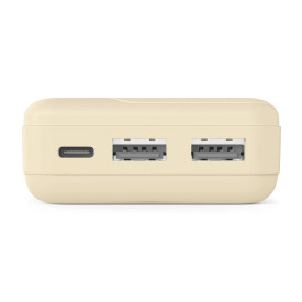 Външна батерия HAMA Pocket 10, 10000 mAh, 2x USB-A, бежов