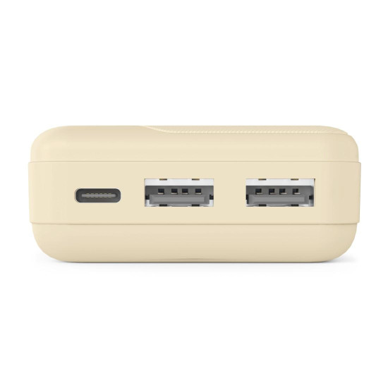 Външна батерия HAMA Pocket 10, 10000 mAh, 2x USB-A, бежов