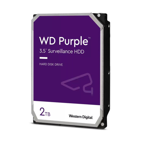 Вътрешен твърд диск WD Purple WD23PURZ, 2TB, 5400rpm, 256MB, SATA 3