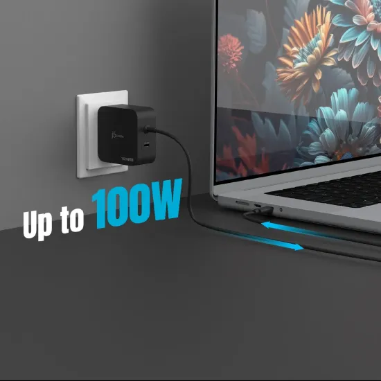 Зарядно за лаптоп j5create JUP25102V USB-C, 2-Ports, 20V, 5A, 100W