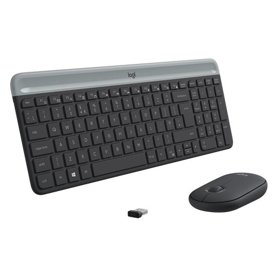 Комплект клавиатура и мишка Logitech MK470, Black