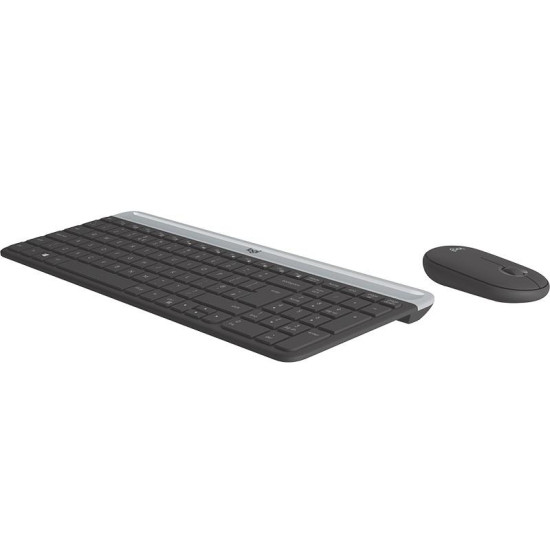 Комплект клавиатура и мишка Logitech MK470, Black