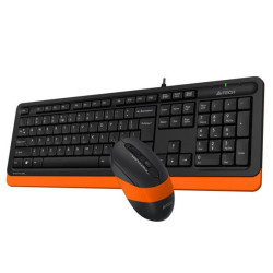 Комплект клавиатура и мишка A4Tech Fstyler F1010, USB, Orange