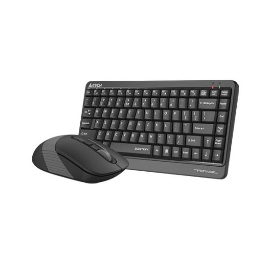Комплект клавиатура и мишка A4Tech Fstyler FGS1110Q, Wireless, Gray