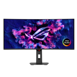 Монитор ASUS ROG Strix OLED XG34WCDG, 34 инча QD-OLED 3440x1440, 1800R Curve, 175Hz, 0.03ms, ASUS OLED Care Pro, G-Sync