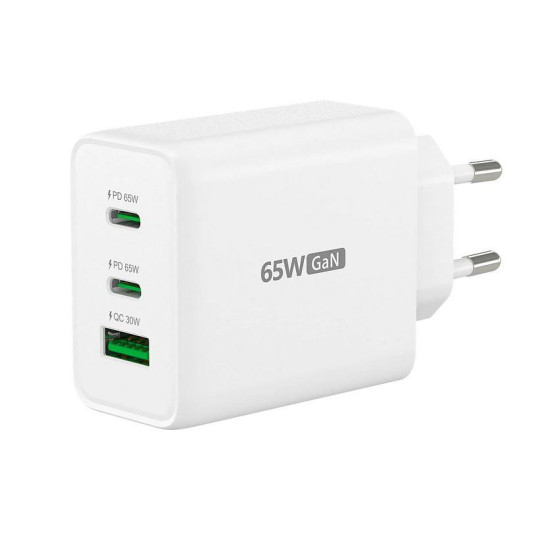 Зарядно j5create JUP3365E 65W, 3 порта, USB-C, USB-A