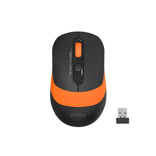 Безжична мишка A4Tech FG10S FStyler, Silent, Orange