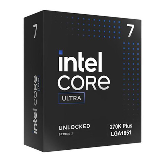 Процесор Intel Core Ultra 7 270K Plus, 24 Cores 3.7 GHz, 40MB, 125W, LGA1851, BOX