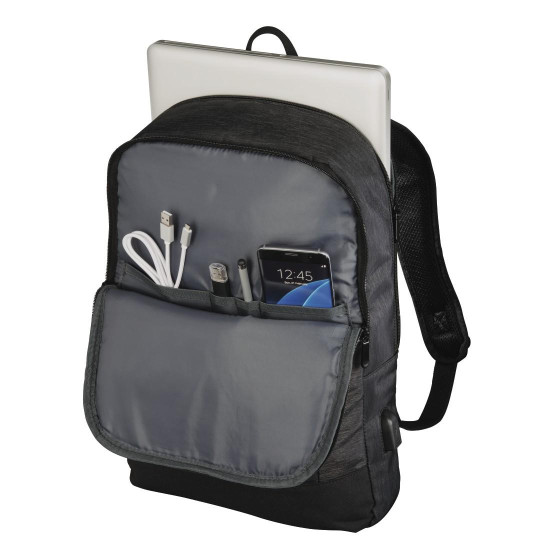 Раница за лаптоп HAMA Manchester, 15.6-инча, USB, Black