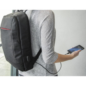 Раница за лаптоп HAMA Manchester, 15.6-инча, USB, Black