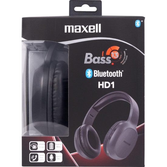 Безжични слушалки MAXELL B13-HD1 Bass 13 BT, Black