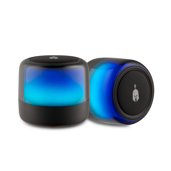 Тонколони Spartan Gear Syrinx S Small 2.0, 10W, Bluetooth, 3.5mm, RGB, Black