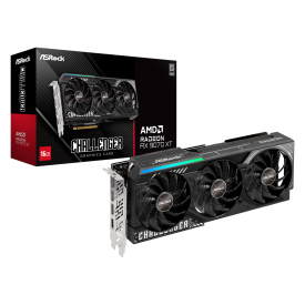 Видеокарта ASRock Radeon RX 9070 XT Challenger 16GB, 256-bit, 1xHDMI, 3xDP