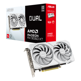 Видеокарта ASUS Dual Radeon RX 9060 XT 16GB GDDR6 White Edition