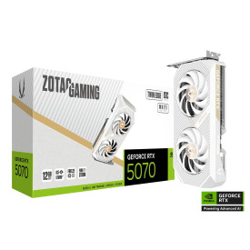 Видеокарта ZOTAC Gaming GeForce RTX 5070 Twin Edge OC White Edition, 12GB GDDR7, 192-bit, 1xHDMI, 3xDP