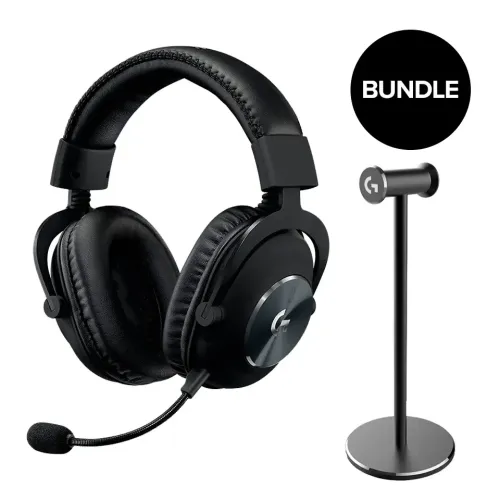 Безжични слушалки Logitech PRO X Black + Stand