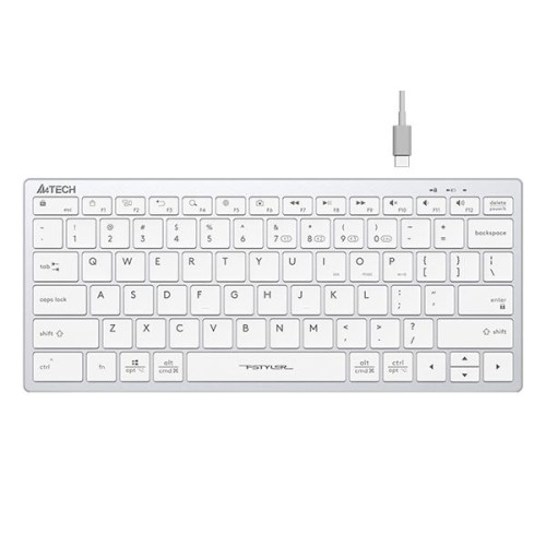 Безжична клавиатура A4Tech FBX51C FStyler, White