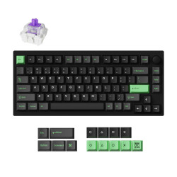 Безжична клавиатура Lemokey P1 HE QMK 75% Black, HE Magnetic Switch, RGB, Bluetooth, Black