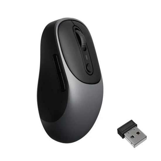 Безжична мишка Keychron BM24, 1000 Hz, Metal Gray