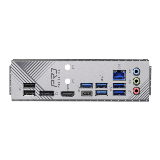 Дънна платка ASRock B760 Pro RS, LGA 1700, ATX, 4x DDR5, PCIe 5.0, Hyper M.2, USB Type-C