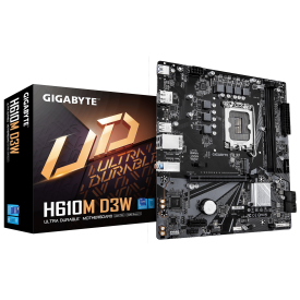 Дънна платка GIGABYTE H610M D3W Socket 1700, DDR5, Micro ATX