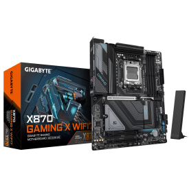 Дънна платка GIGABYTE X870 GAMING WIFI 7, ATX, Socket AM5, 4x DDR5, PCIe 5.0, Wi-Fi 7