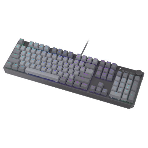 Клавиатура Endorfy Thock V2 Full Size, PBT, Endorfy Red switch, US Layout, RGB, Gray