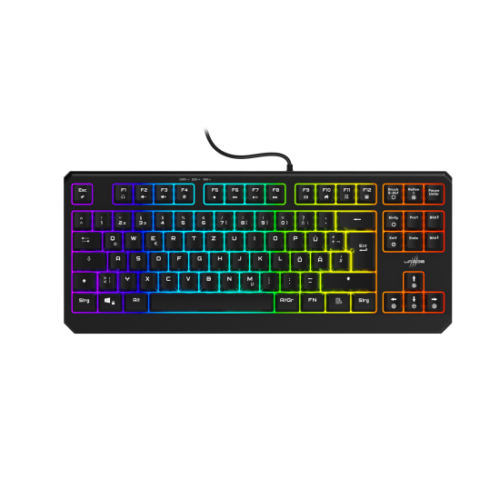 Клавиатура HAMA uRage Exodus 220 TKL, HAMA-217818, USB, RGB, Black